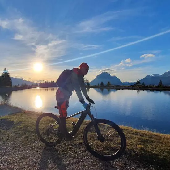 Mountainbike Tour in den Alpen mit Bergführer Andreas Biberger